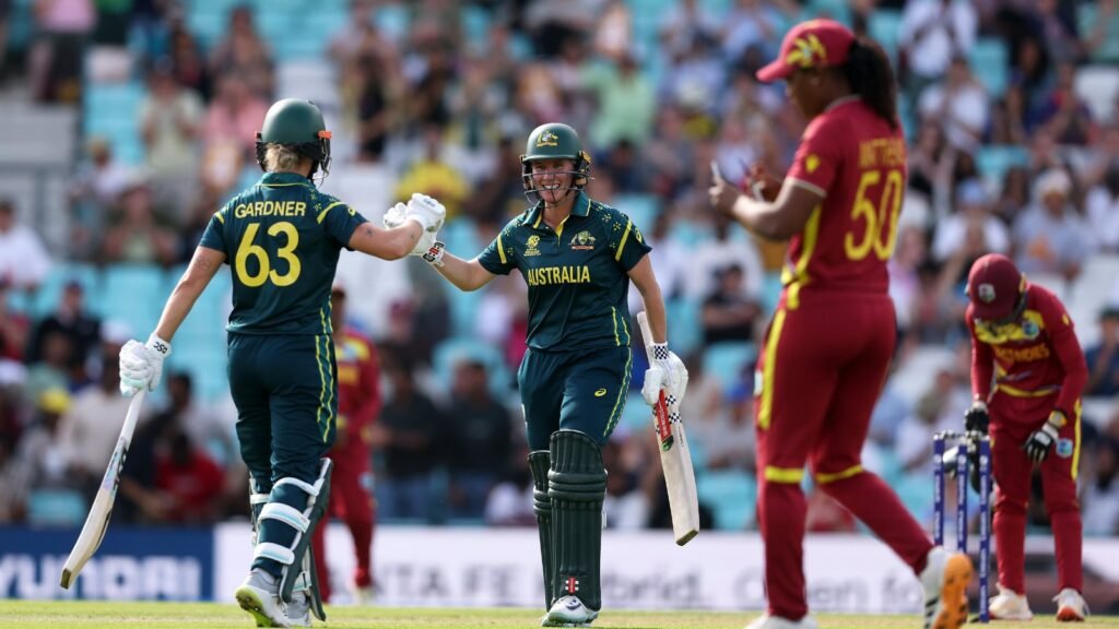 Australia Women T20 World Cup final 2026, Australia beat West Indies semi-final, Beth Mooney unbeaten 61, Deandra Dottin injury, Ellyse Perry retired hurt, Women's T20 World Cup semi-final result, Australia West Indies head to head, Australia Women, West Indies Women, Women's T20 World Cup 2026, Beth Mooney, Ashleigh Gardner, Deandra Dottin, Ellyse Perry, Hayley Matthews, The Oval, semi-final, cricket
