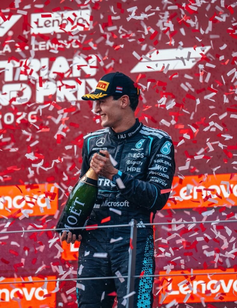 George Russell, Kimi Antonelli, Max Verstappen, Mercedes, Red Bull, Austrian Grand Prix 2026, Red Bull Ring, Formula 1 2026, F1 Race Result, Lewis Hamilton, Oscar Piastri, Spielberg