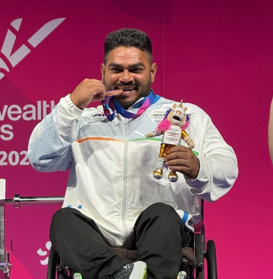 Jhandu Kumar wins bronze in men's heavyweight para powerlifting