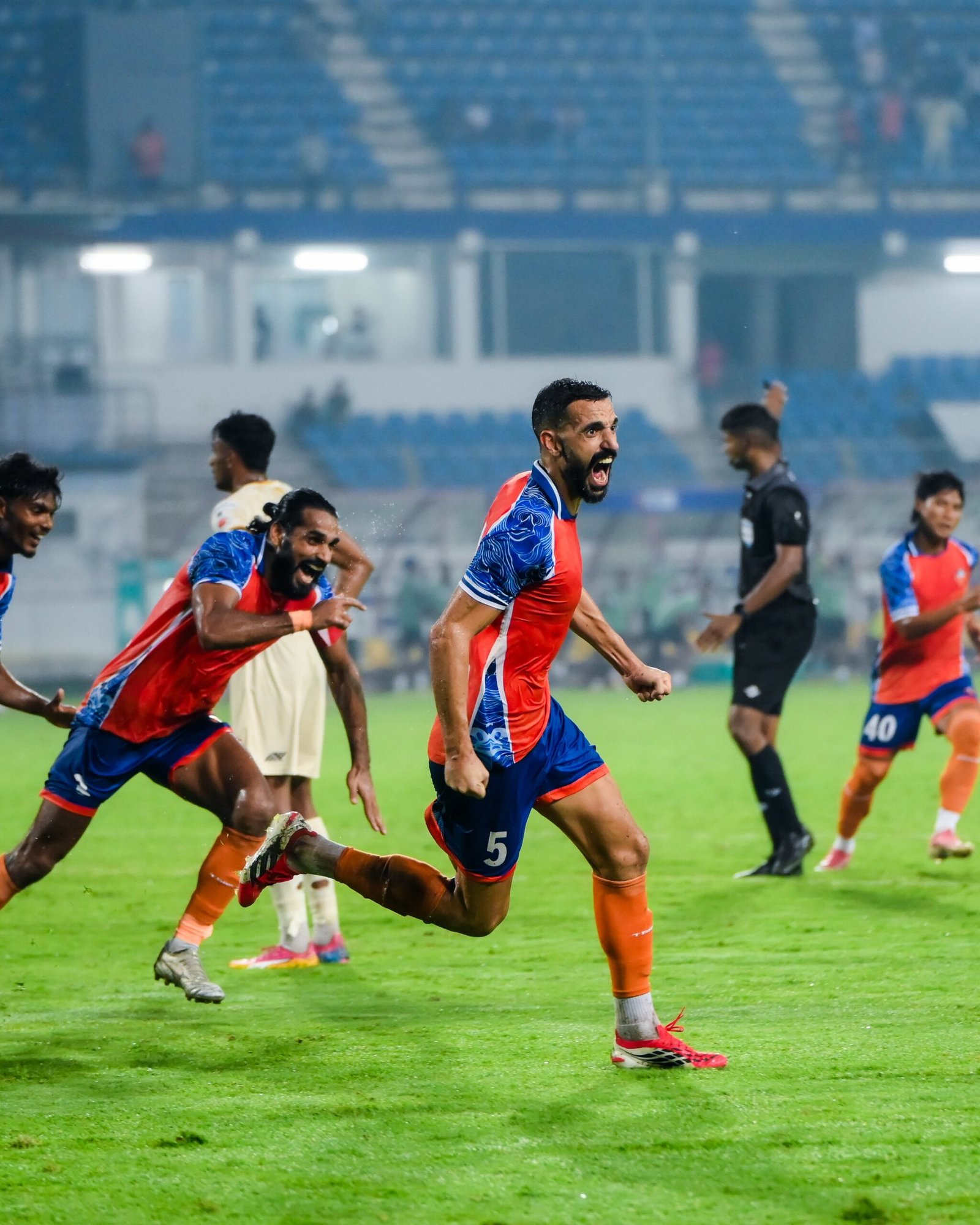 Vallejo’s stoppage-time free-kick finish rescues FC Goa against Sporting Club Delhi at Fatorda
