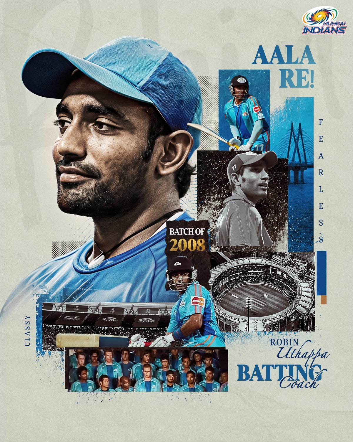 Uthappa named Mumbai Indians batting coach as Pollard rebuilds backroom for IPL 2027