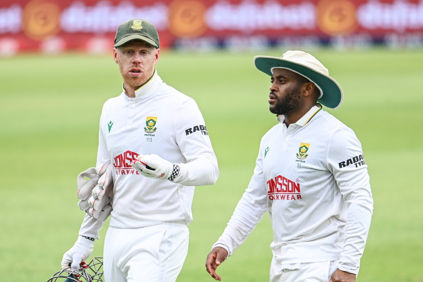 Jansen, Mulder and Nortje strike twice each as South Africa pin Australia to 187 for 6 on day one