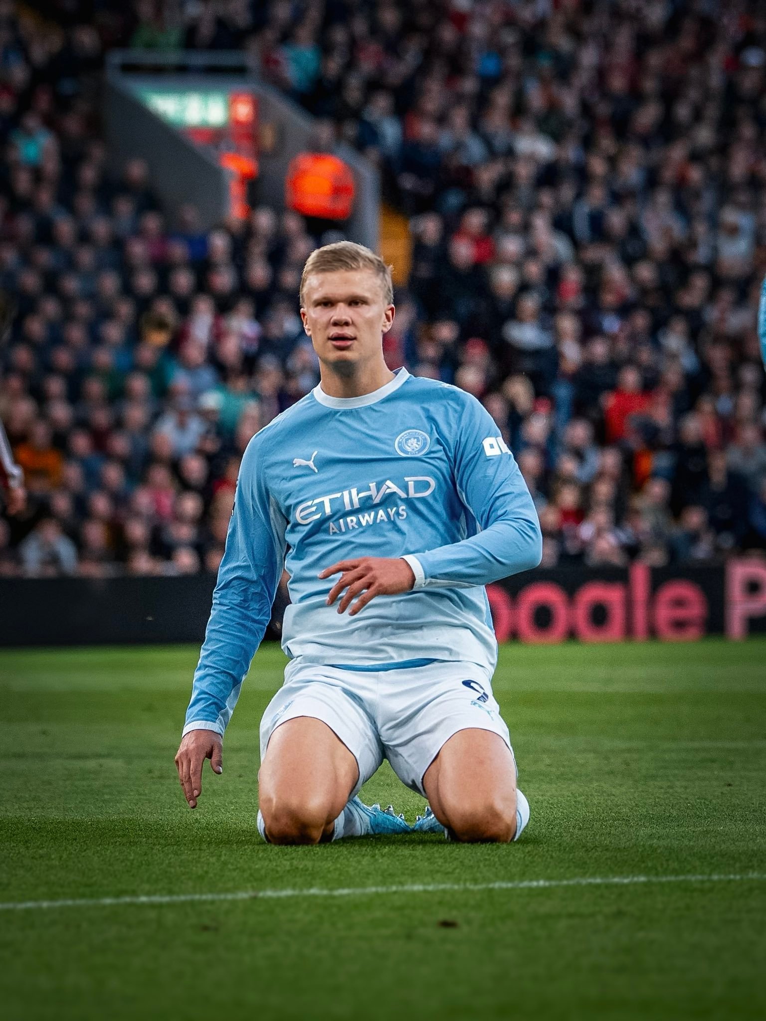 Gravenberch sent off as Haaland, Doku and Cherki sink ten-man Liverpool 3-0 at Anfield