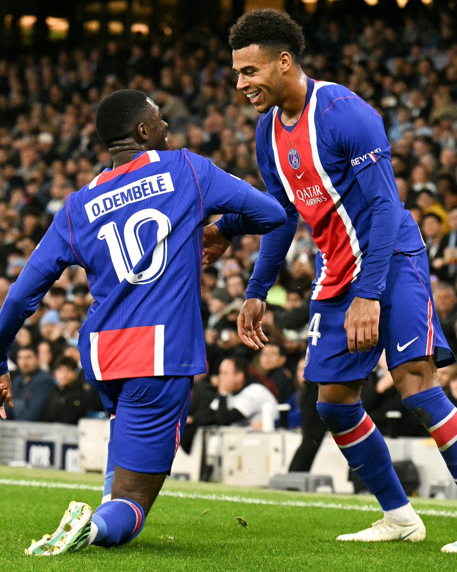 Doué, Dembélé and Vitinha put PSG three up in 32 minutes as Haaland’s brace is not enough for Man City