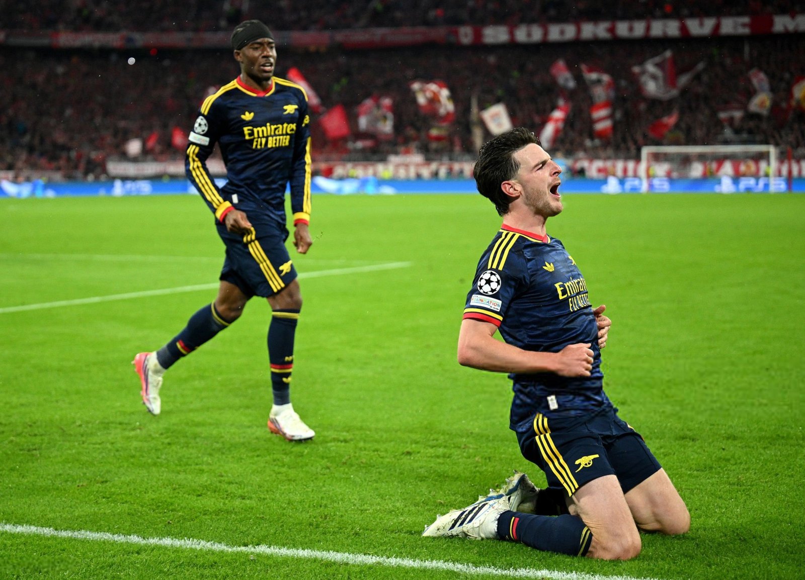 Rice rescues Arsenal at Bayern as Kane’s penalty is cancelled out in a 2-2 Champions League draw