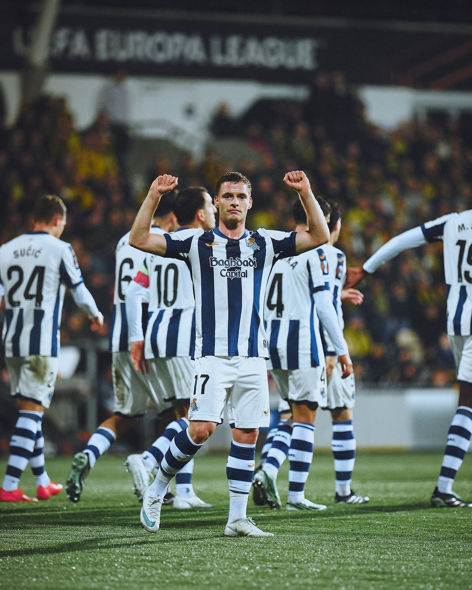 Sergio Gómez and Luka Sučić both score twice as Real Sociedad rout Lillestrøm 6-0 for a first Europa League win