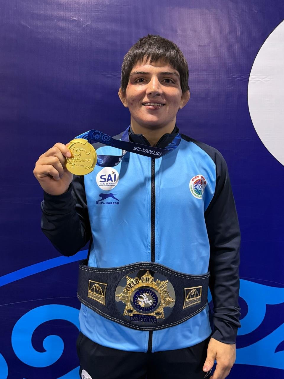 Manisha Bhanwala makes history as India’s first women’s wrestling world champion, winning 59kg gold in Astana