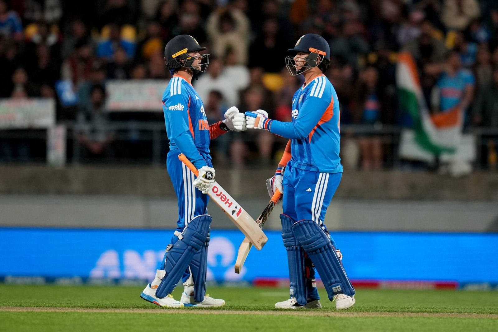 Abhishek Sharma’s 35-ball century carries India past New Zealand by six wickets in Wellington to seal the T20I series